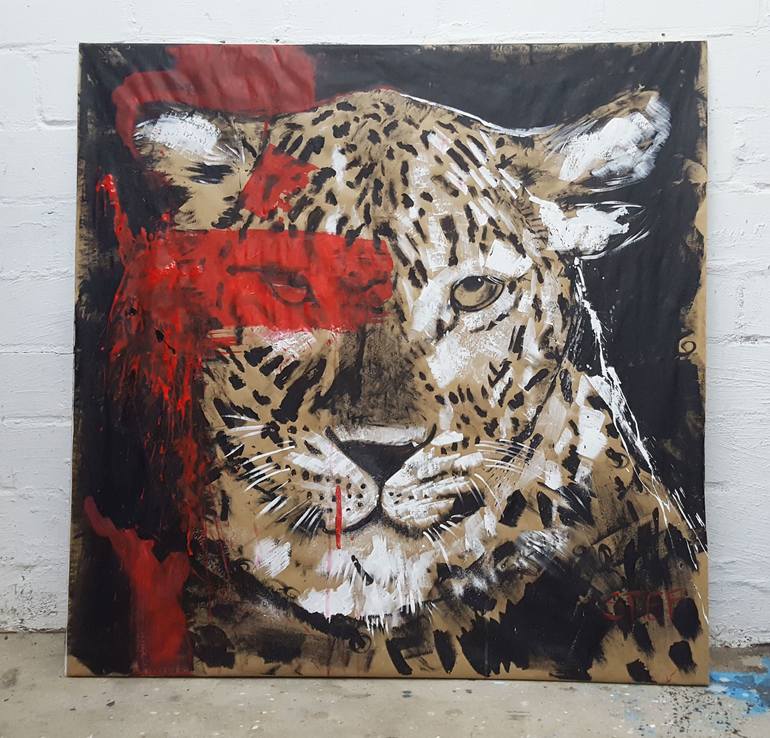 Original Expressionism Animal Painting by Stefanie Rogge