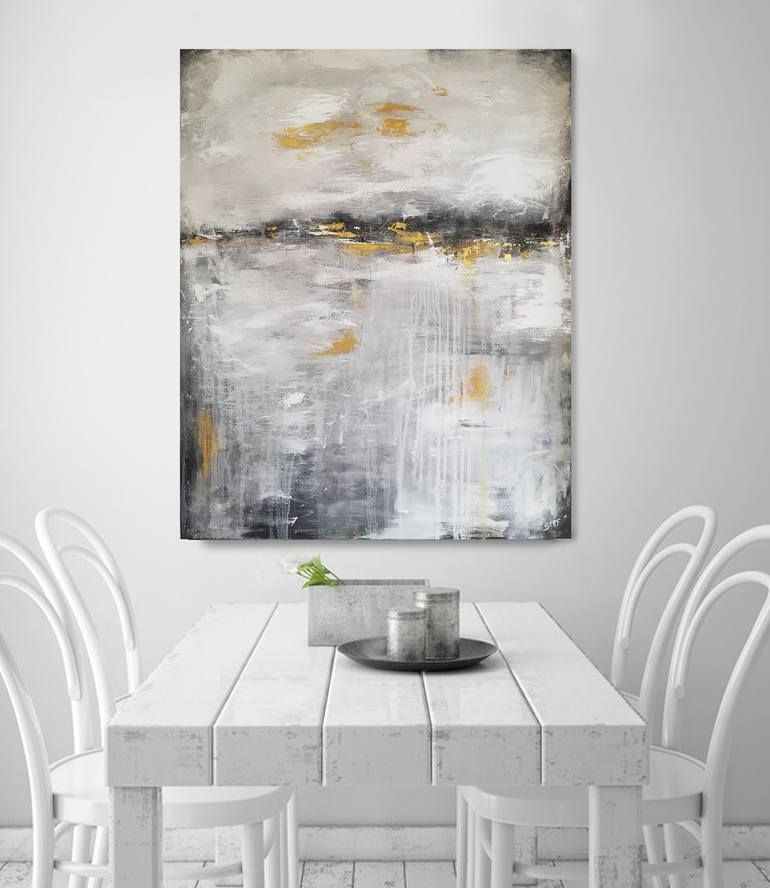 Original Abstract Expressionism Abstract Painting by Stefanie Rogge