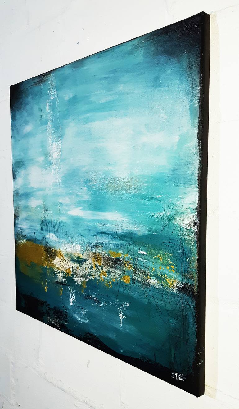 Original Abstract Expressionism Abstract Painting by Stefanie Rogge