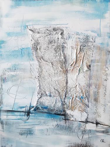 Original Abstract Expressionism Abstract Collage by Stefanie Rogge