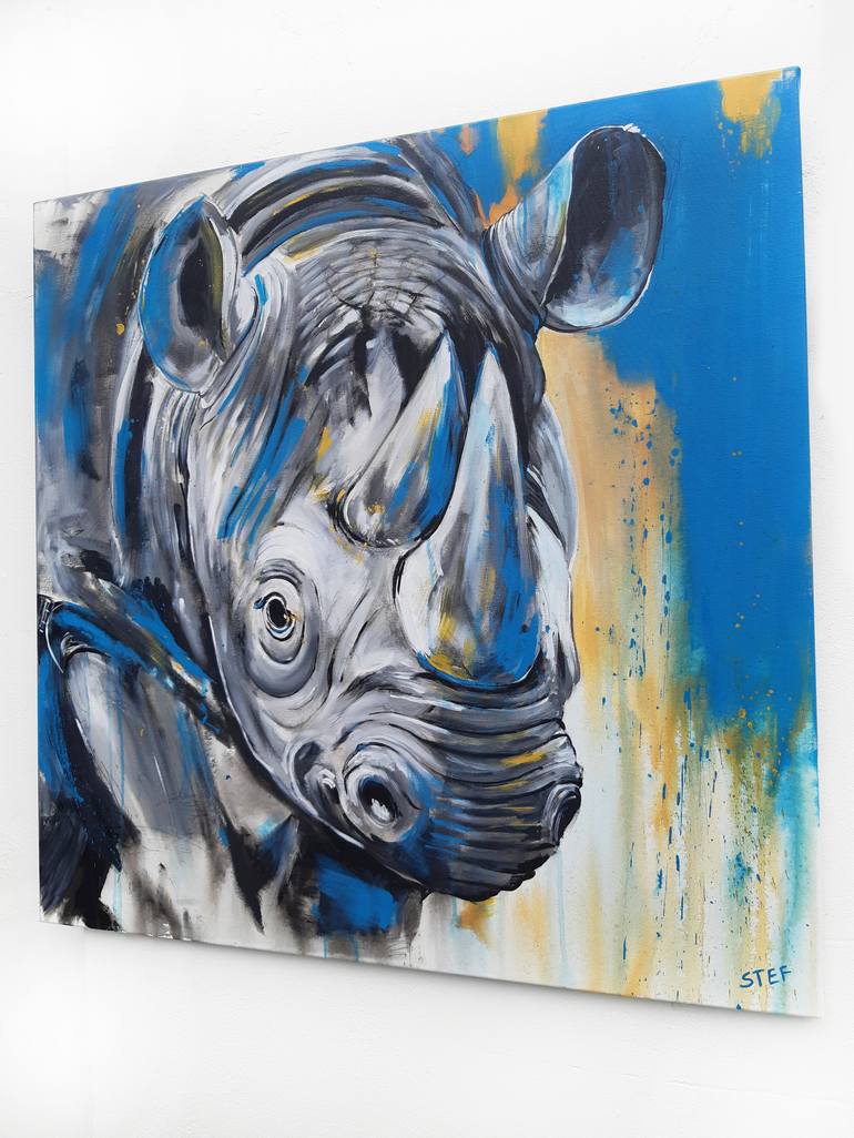 Original Expressionism Animal Painting by Stefanie Rogge