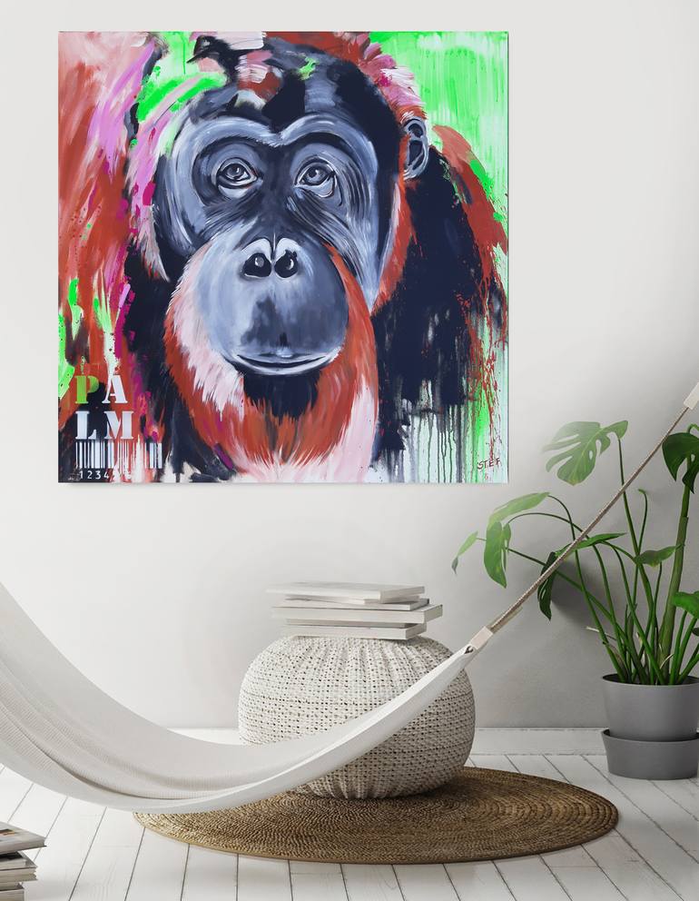 Original Expressionism Animal Painting by Stefanie Rogge