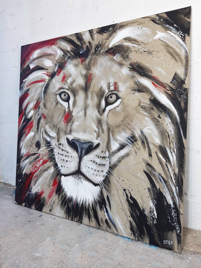 Original Expressionism Animal Painting by Stefanie Rogge