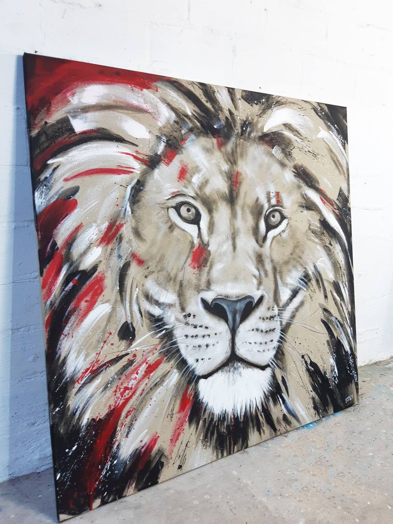 Original Expressionism Animal Painting by Stefanie Rogge