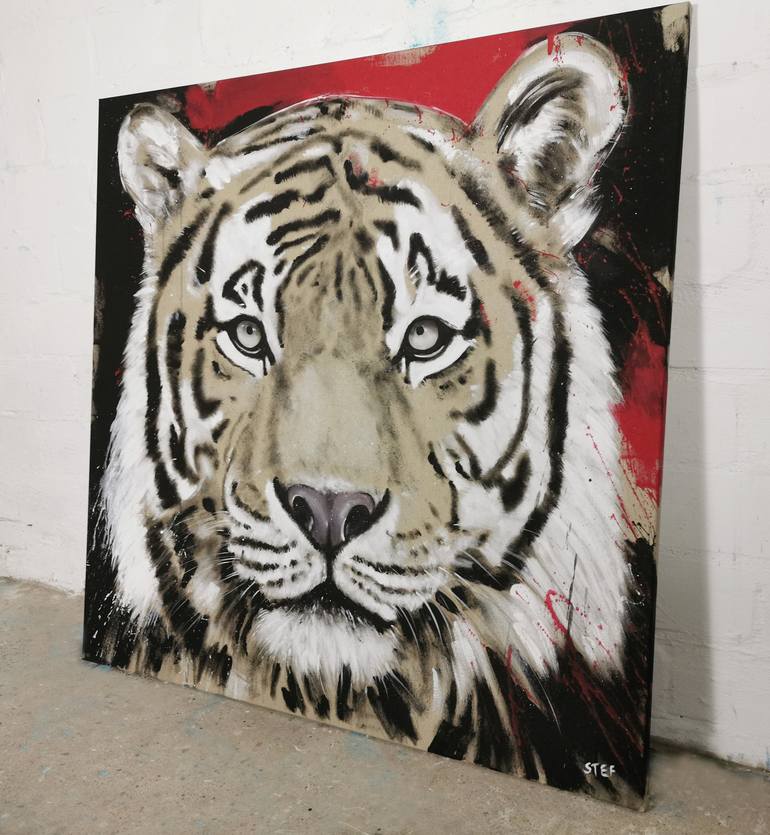 Original Expressionism Animal Painting by Stefanie Rogge