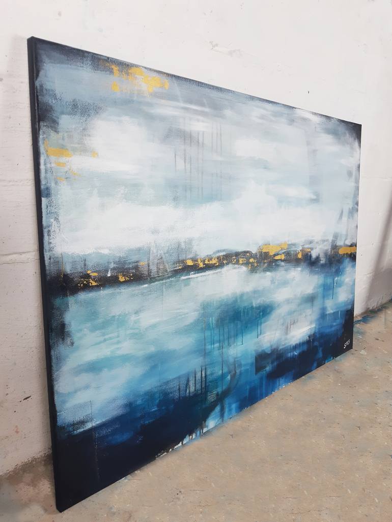 Original Abstract Expressionism Abstract Painting by Stefanie Rogge