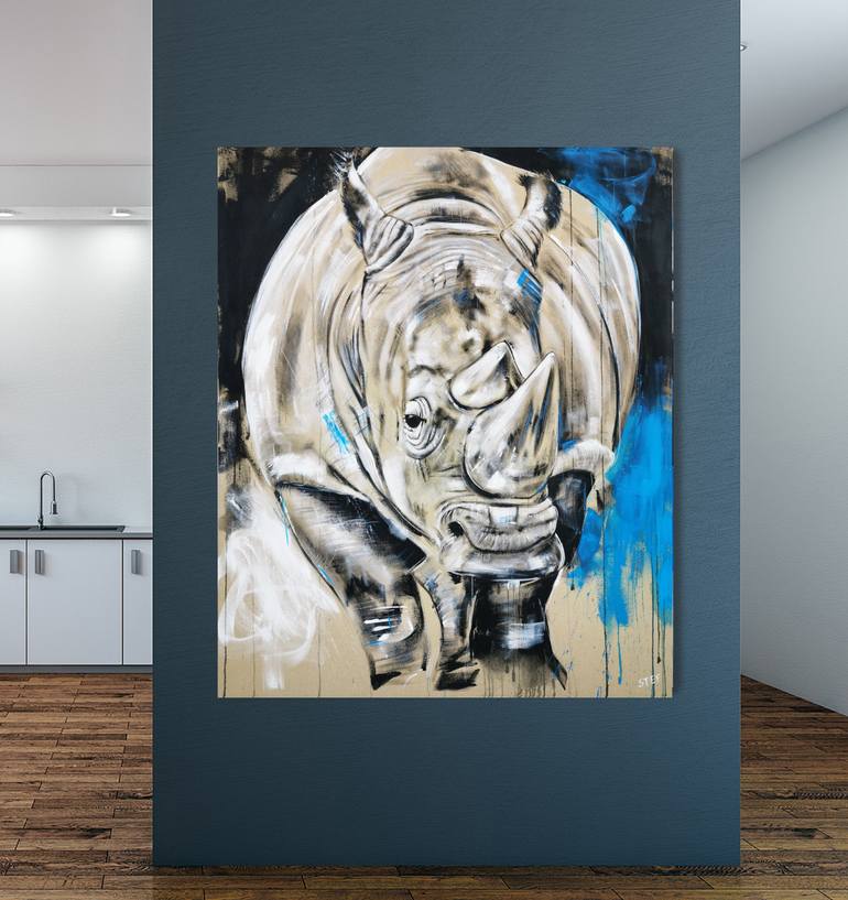 Original Expressionism Animal Painting by Stefanie Rogge