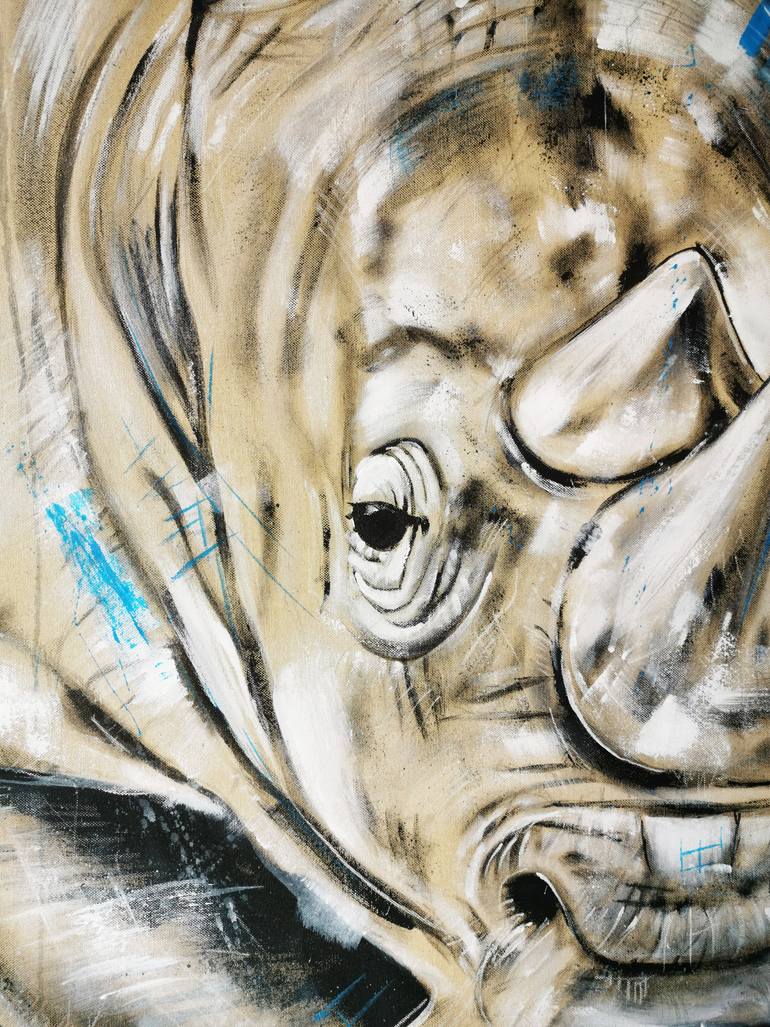 Original Expressionism Animal Painting by Stefanie Rogge