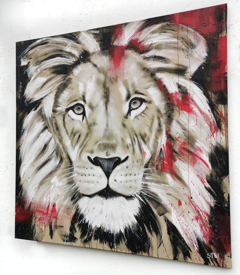 Original Expressionism Animal Painting by Stefanie Rogge