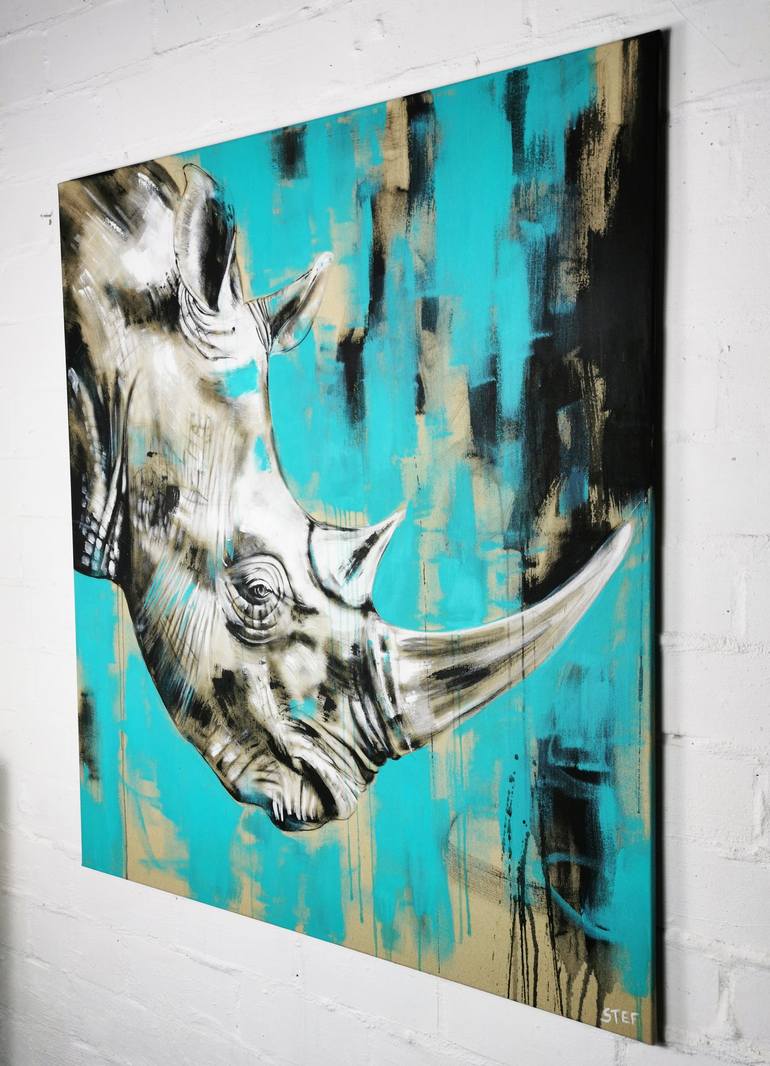 Original Expressionism Animal Painting by Stefanie Rogge