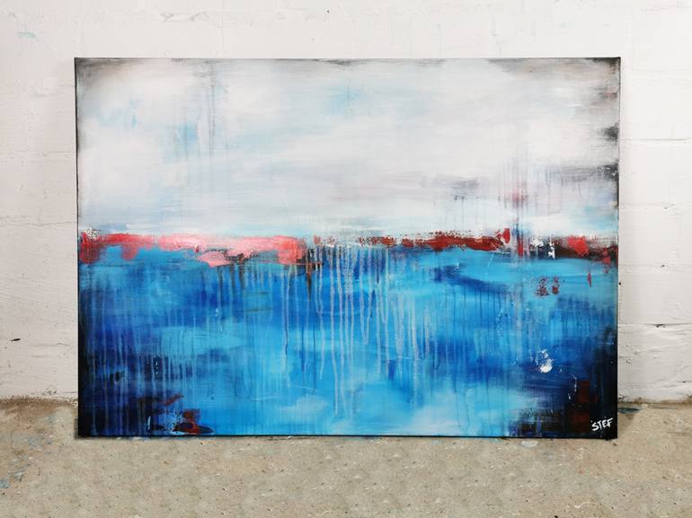 Original Abstract Expressionism Abstract Painting by Stefanie Rogge