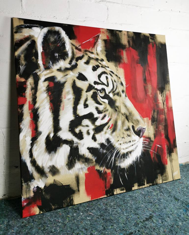 Original Expressionism Animal Painting by Stefanie Rogge