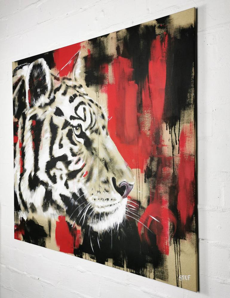 Original Expressionism Animal Painting by Stefanie Rogge