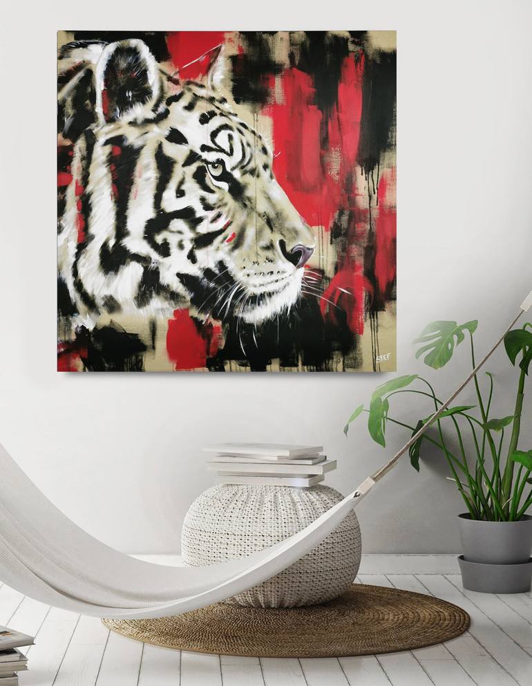 Original Expressionism Animal Painting by Stefanie Rogge