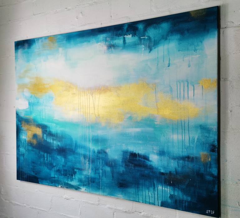 Original Abstract Expressionism Abstract Painting by Stefanie Rogge