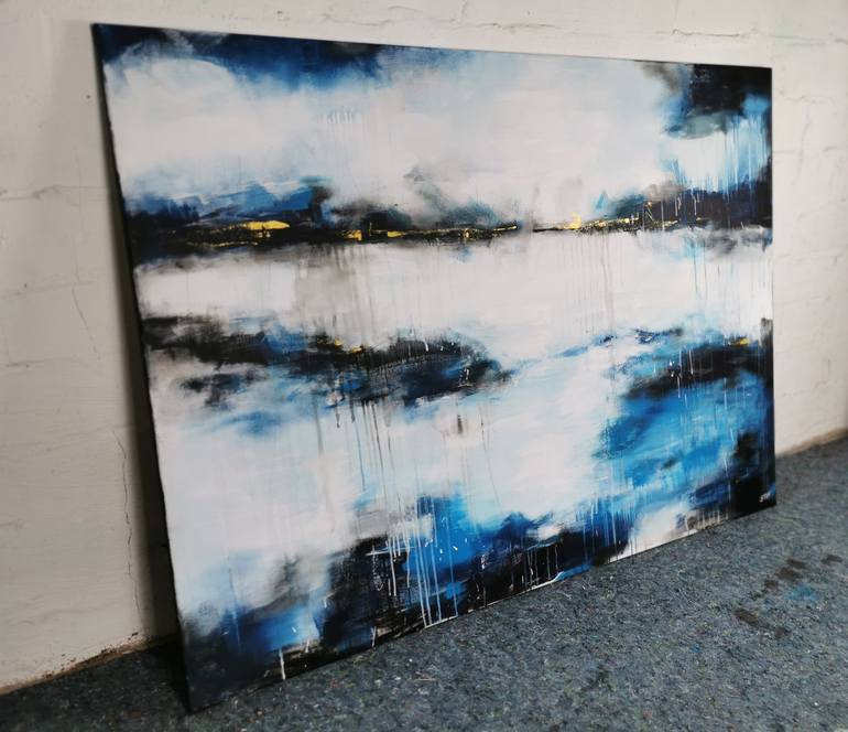 Original Abstract Seascape Painting by Stefanie Rogge