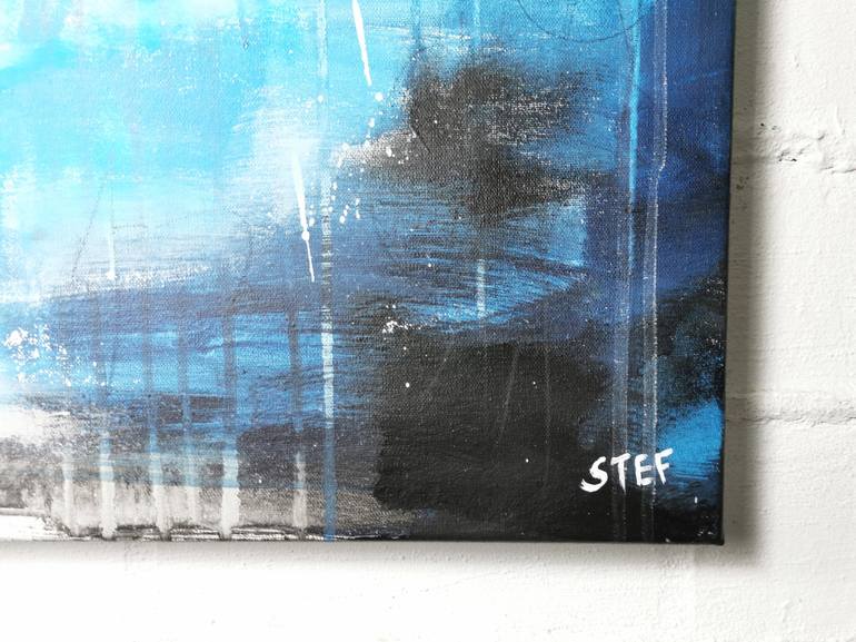 Original Abstract Seascape Painting by Stefanie Rogge