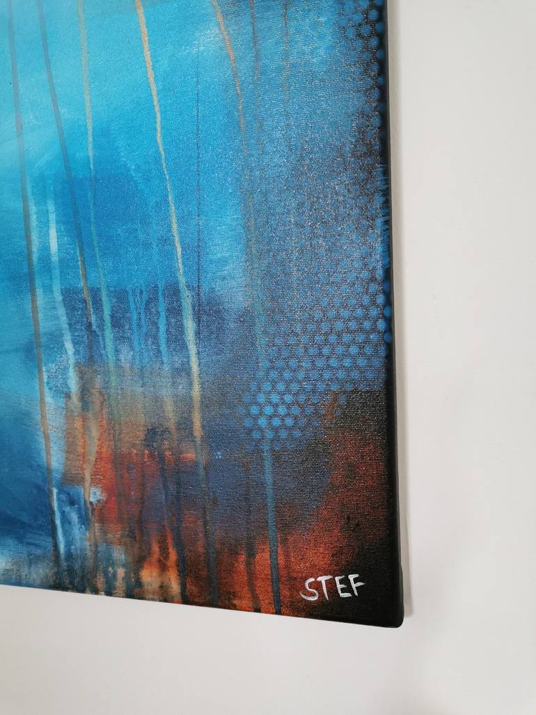 Original Abstract Expressionism Abstract Painting by Stefanie Rogge