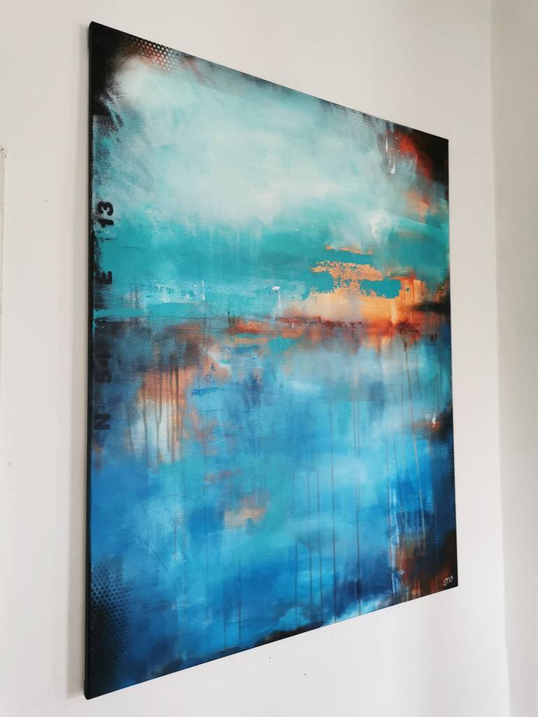 Original Abstract Expressionism Abstract Painting by Stefanie Rogge