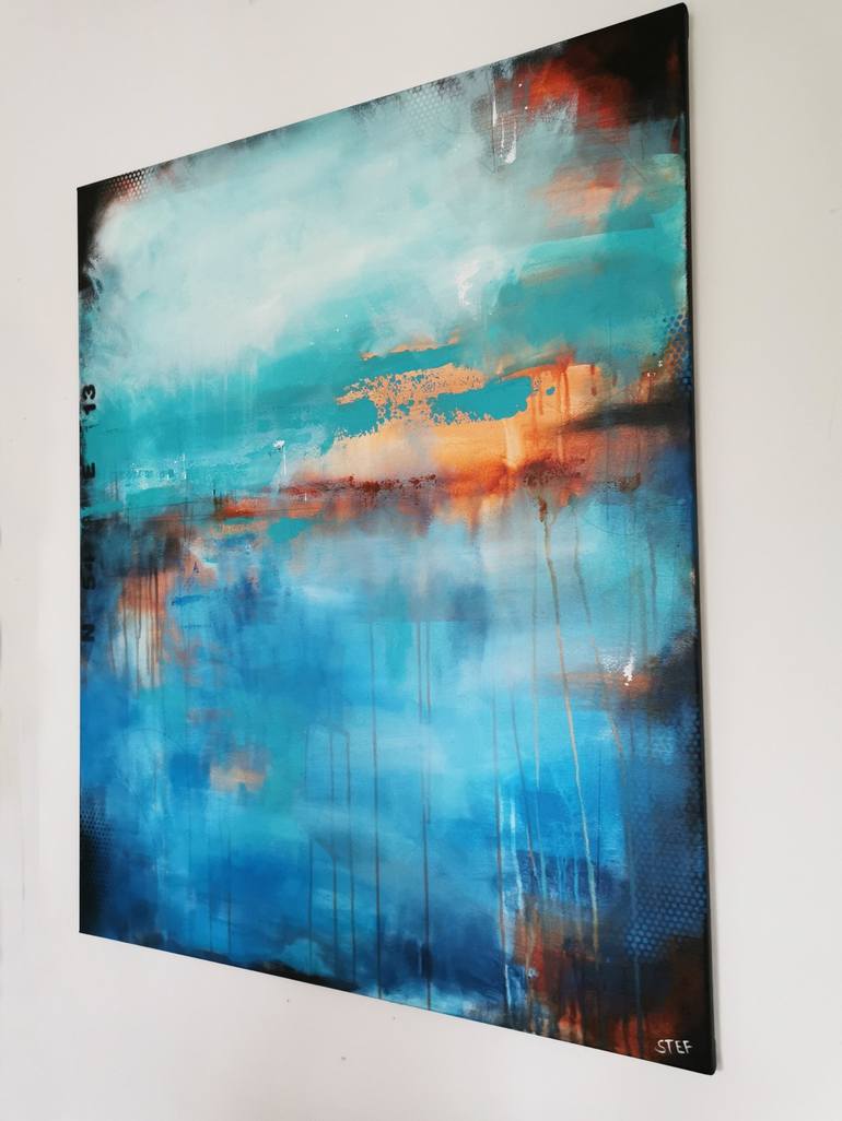 Original Abstract Expressionism Abstract Painting by Stefanie Rogge