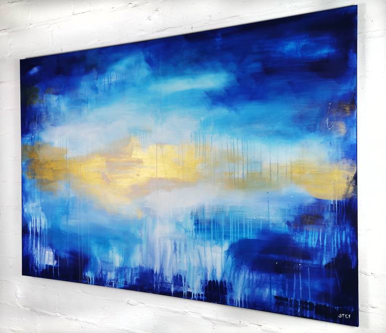 Original Abstract Seascape Painting by Stefanie Rogge