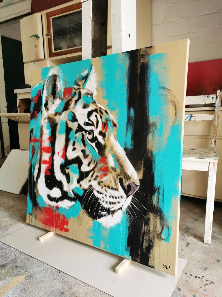 Original Figurative Animal Painting by Stefanie Rogge