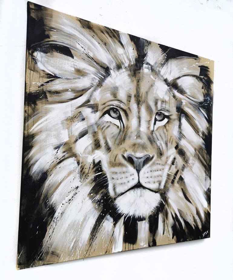 Original Expressionism Animal Painting by Stefanie Rogge