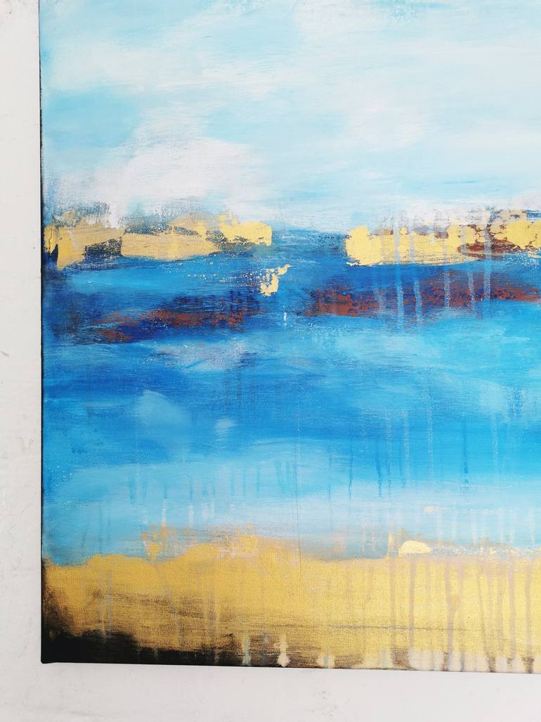 Original Abstract Seascape Painting by Stefanie Rogge