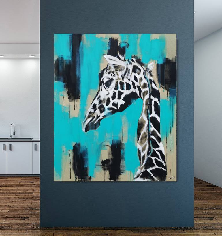 Original Expressionism Animal Painting by Stefanie Rogge