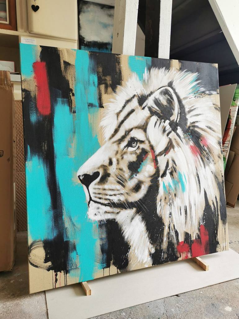 Original Expressionism Animal Painting by Stefanie Rogge