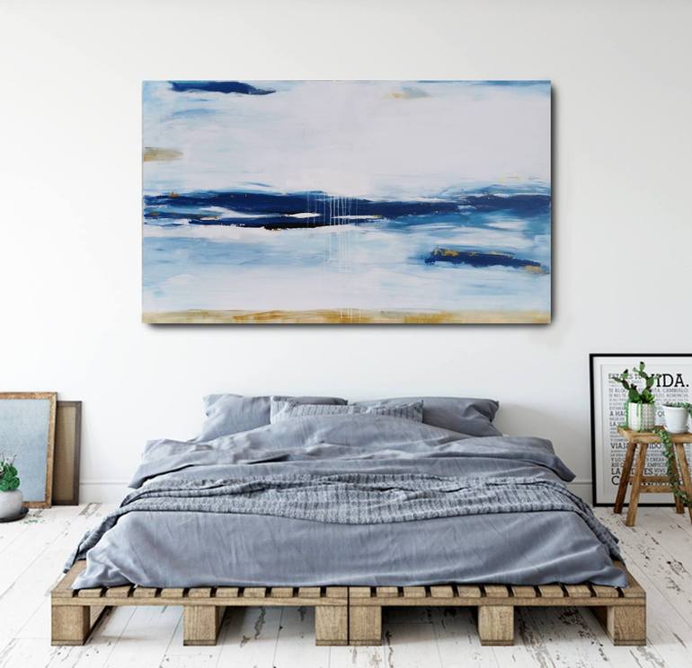 Original Abstract Seascape Painting by Stefanie Rogge