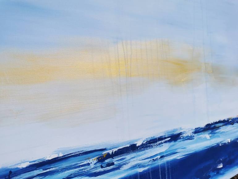 Original Abstract Seascape Painting by Stefanie Rogge