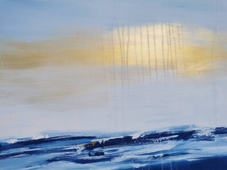Original Abstract Seascape Painting by Stefanie Rogge
