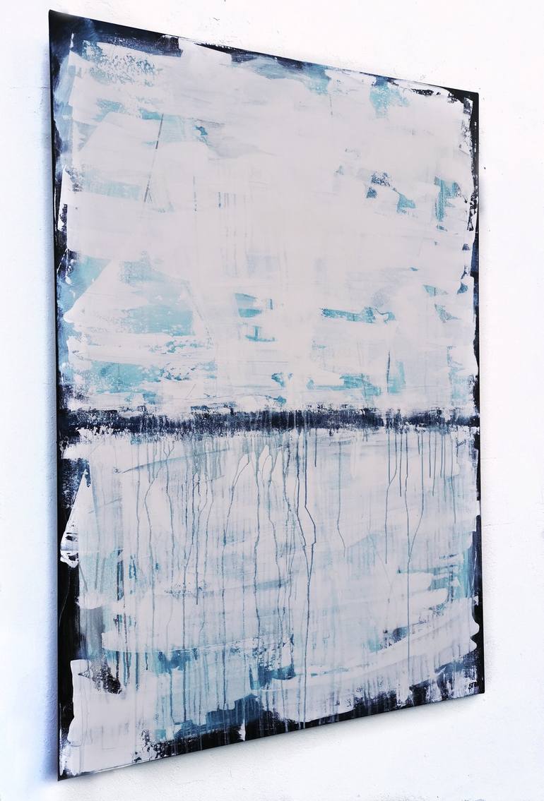 Original Abstract Seascape Painting by Stefanie Rogge