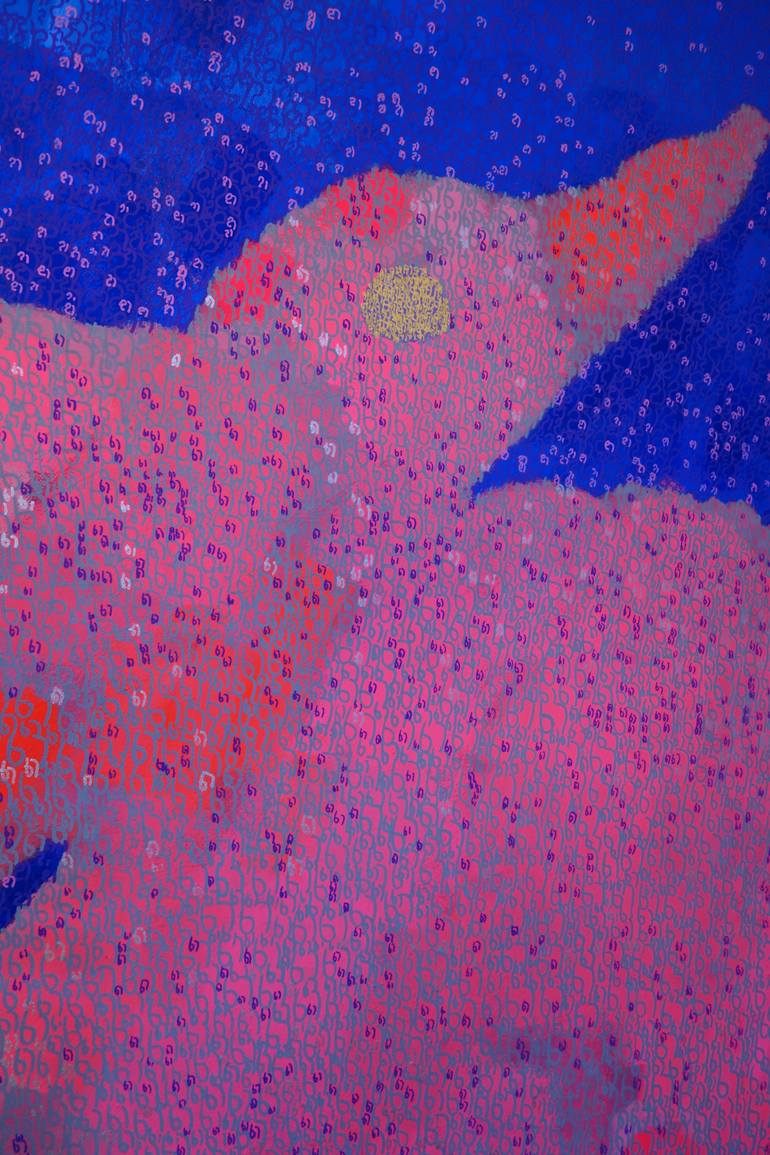 Original Abstract Expressionism Animal Painting by King Nobuyoshi Godwin