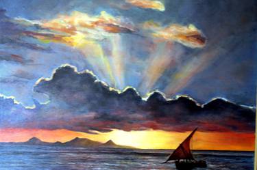Original Sailboat Paintings by Kathleen Losey