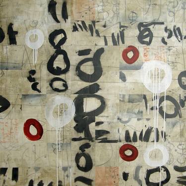 Print of Abstract Calligraphy Paintings by Laura Wait