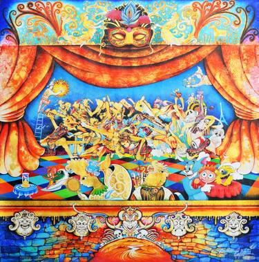 Original Conceptual Performing Arts Paintings by Sadananda Bhuti