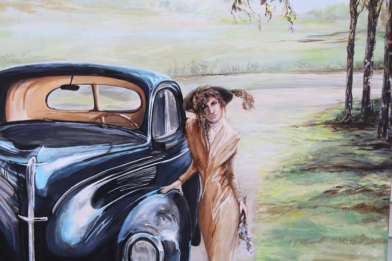 Original Car Painting by Suzette Boice