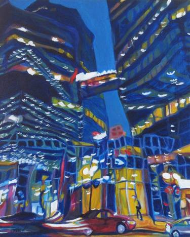 Print of Abstract Expressionism Cities Paintings by claudette losier