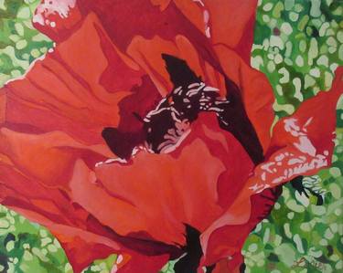 Original Abstract Expressionism Floral Paintings by claudette losier