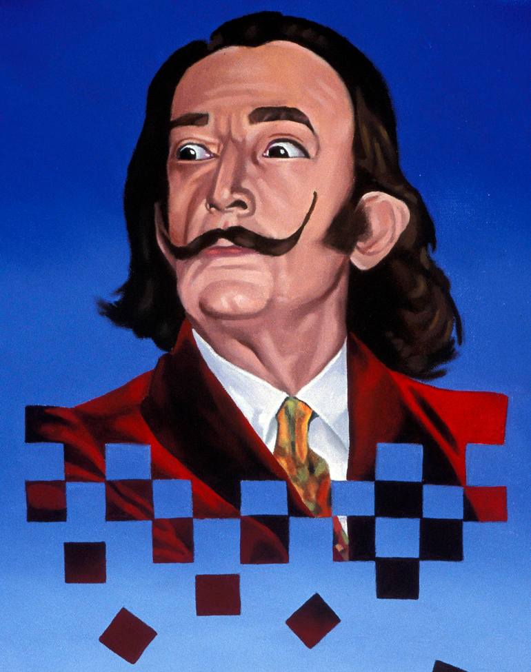 Original Surrealism People Painting by Michael Bridges