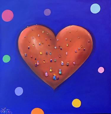 Original Love Painting by Leticia Herrera