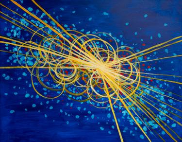 Original Abstract Expressionism Abstract Painting by Teodora Djordjevic