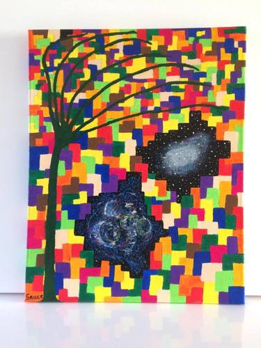 Original Modern Tree Paintings by Grace Douglas