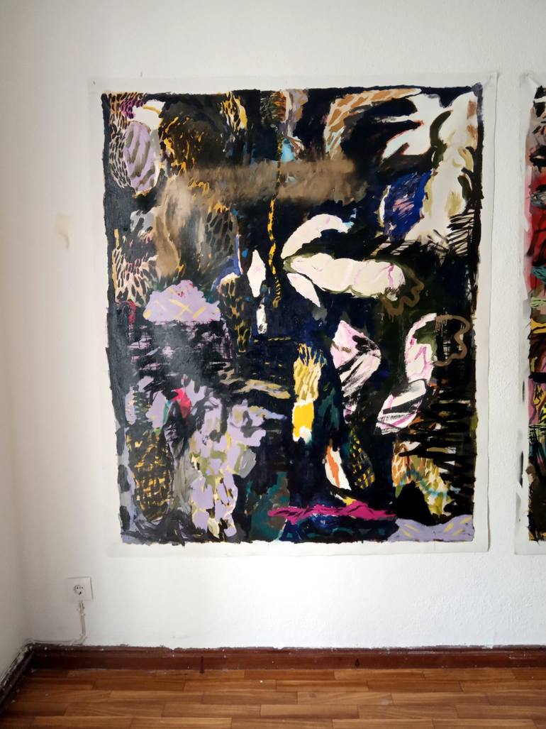 Original Abstract Expressionism Abstract Painting by Vicky Kylander