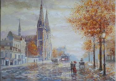 Original Impressionism Cities Painting by Stanislav Topchiy