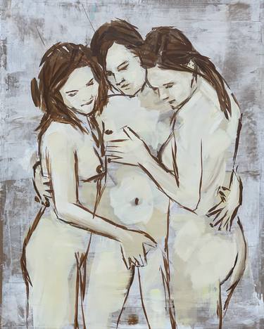 Original Figurative Nude Paintings by garth bowden