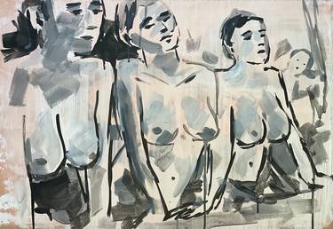Original Nude Painting by garth bowden