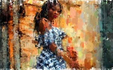 Original Abstract Expressionism Women Paintings by Tony Luzayisu